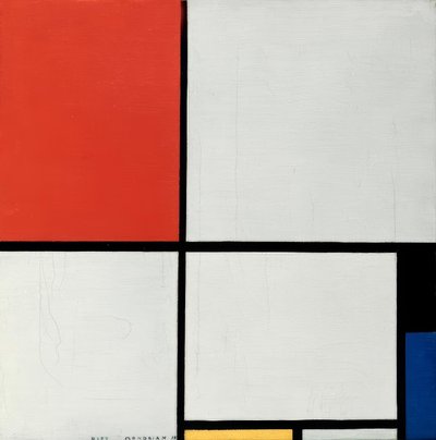 Composition in Red, Yellow and Blue by Piet Mondrian